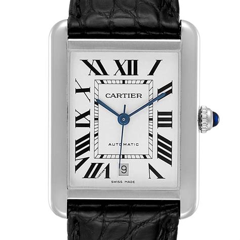 cartier mens watch|stainless steel cartier watch men's.